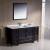 Fresca FVN20-123612ES Oxford 60" Traditional Bathroom Vanity with 2 Side Cabinets in Espresso