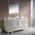 Fresca FVN20-123612AW Oxford 60" Traditional Bathroom Vanity with 2 Side Cabinets in Antique White