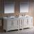 Fresca FVN20-361236AW Oxford 84" Traditional Double Sink Bathroom Vanity with Side Cabinet in Antique White