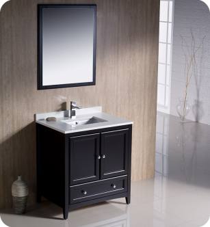 Fresca FVN2030ES Oxford 30" Traditional Bathroom Vanity in Espresso