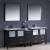 Fresca FVN62-361236ES-UNS Torino 84" Double Sink Modern Bathroom Vanity with Side Cabinet and Integrated Sinks in Espresso