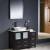 Fresca FVN62-3012ES-VSL Torino 42" Modern Bathroom Vanity with Side Cabinet and Vessel Sink in Espresso