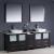 Fresca FVN62-361236ES-VSL Torino 84" Double Sink Modern Bathroom Vanity with Side Cabinet and Vessel Sinks in Espresso