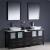 Fresca FVN62-301230ES-VSL Torino 72" Double Sink Modern Bathroom Vanity with Side Cabinet and Vessel Sinks in Espresso