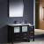 Fresca FVN62-3612ES-UNS Torino 48" Modern Bathroom Vanity with Side Cabinet and Integrated Sink in Espresso