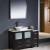 Fresca FVN62-3612ES-VSL Torino 48" Modern Bathroom Vanity with Side Cabinet and Vessel Sink in Espresso