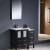 Fresca FVN62-2412ES-UNS Torino 36" Modern Bathroom Vanity with Side Cabinet and Integrated Sinks in Espresso