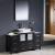 Fresca FVN62-123012ES-VSL Torino 54" Modern Bathroom Vanity with 2 Side Cabinets and Vessel Sink in Espresso