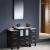 Fresca FVN62-122412ES-UNS Torino 48" Modern Bathroom Vanity with 2 Side Cabinets and Integrated Sink in Espresso