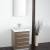 Fresca FVN8024GO Livello 24" Modern Bathroom Vanity with Medicine Cabinet in Gray Oak