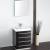 Fresca FVN8024BW Livello 24" Modern Bathroom Vanity with Medicine Cabinet in Black