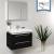 Fresca FVN8080BW Medio 32" Black Modern Bathroom Vanity with Medicine Cabinet