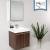 Fresca FVN8058GW Alto 23" Walnut Modern Bathroom Vanity with Medicine Cabinet