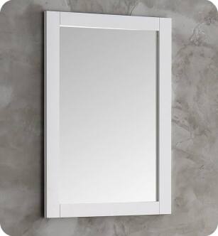 Fresca FMR2302WH Hartford 20" White Traditional Bathroom Mirror