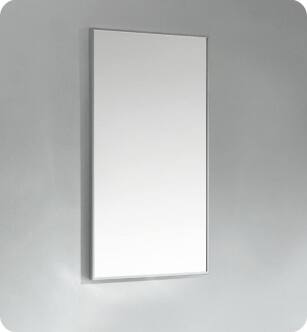 Fresca FMR8508SL 18 3/4" Aluminum Framed Mirror