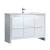 Fresca FCB8148WH-I Allier 48" White Modern Bathroom Cabinet with Sink