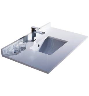 Fresca FCT2036WH-U Oxford 36" White Countertop with Undermount Sink