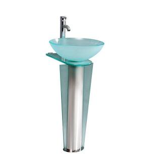 Fresca CMB1053-V Vitale 17" Modern Glass Bathroom Pedestal