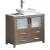 Fresca FCB6236GO-CWH-V Torino 36" Gray Oak Modern Bathroom Cabinet with Vessel Sink