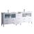 Fresca FCB62-361236WH-I Torino 84" White Modern Double Sink Bathroom Cabinets with Integrated Sinks