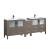 Fresca FCB62-361236GO-I Torino 84" Gray Oak Modern Double Sink Bathroom Cabinets with Integrated Sinks