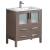 Fresca FCB6230GO-I Torino 30" Grey Oak Modern Bathroom Cabinet with Integrated Sink