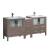 Fresca FCB62-301230GO-I Torino 72" Gray Oak Modern Double Sink Bathroom Cabinets with Integrated Sinks