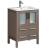 Fresca FCB6224GO-I Torino 24" Grey Oak Modern Bathroom Cabinet with Integrated Sink