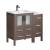 Fresca FCB62-2412GO-I Torino 36" Gray Oak Modern Bathroom Cabinets with Integrated Sink