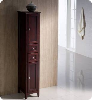 Fresca FST2060MH Oxford Mahogany Tall Bathroom Linen Cabinet