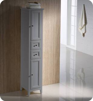 Fresca FST2060GR Oxford Grey Tall Bathroom Linen Cabinet