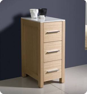 Fresca FST6212LO Torino 12" Bathroom Linen Side Cabinet in Light Oak