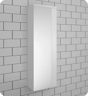 Fresca FST6163WH Caro White Mirrored Side Cabinet