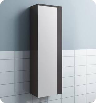 Fresca FST6163ES Caro Espresso Mirrored Side Cabinet