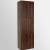 Fresca FST8090GW Walnut Bathroom Linen Side Cabinet with 3 Large Storage Areas