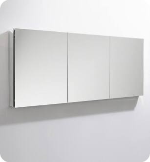 Fresca FMC8020 59" Wide x 36" Tall Bathroom Medicine Cabinet with Mirrors