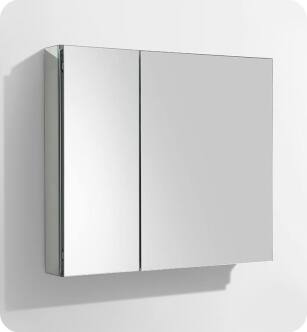 Fresca FMC8090 30" Wide x 26" Tall Bathroom Medicine Cabinet with Mirrors