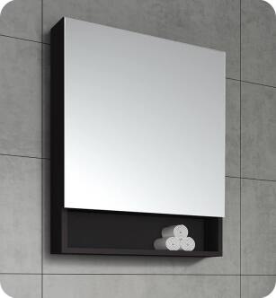 Fresca FMC6124ES Small Espresso Bathroom Medicine Cabinet with Small Bottom Shelf