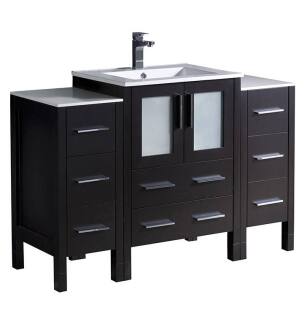 Fresca FCB62-122412ES-I Torino 48" Espresso Modern Bathroom Cabinets with Integrated Sink