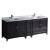 Fresca FCB20-361236ES-CWH-U Oxford 84" Espresso Traditional Double Sink Bathroom Cabinets with Top & Sinks