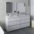 Fresca FVN31-3636RWH-FC Formosa 72" Floor Standing Double Sink Modern Bathroom Vanity with Mirrors in Rustic White