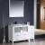 Fresca FVN62-3612WH-UNS Torino 48" Modern Bathroom Vanity with Side Cabinet and Integrated Sink in White