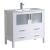 Fresca FCB6236WH-I Torino 36" White Modern Bathroom Cabinet with Integrated Sink