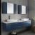 Fresca FVN6172RBL-VSL-D Lucera 72" Blue Wall Hung Double Vessel Sink Modern Bathroom Vanity with Medicine Cabinets