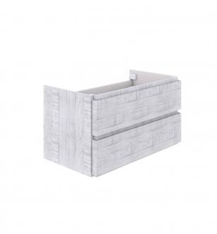 Fresca FCB3136RWH Formosa 36" Wall Hung Modern Bathroom Cabinet in Rustic White