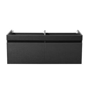Fresca FCB8012BW Mezzo 48" Black Modern Double Bathroom Vanity