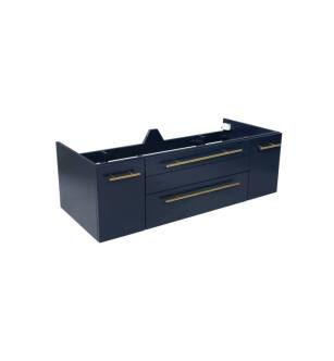 Fresca FCB6136RBL-UNS-L Lucera 36" Blue Wall Hung Undermount Sink Modern Bathroom Cabinet - Left Version