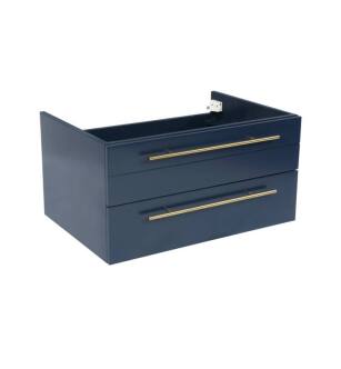 Fresca FCB6130RBL-UNS Lucera 30" Blue Wall Hung Undermount Sink Modern Bathroom Cabinet