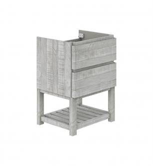 Fresca FCB3124ASH-FS Formosa 24" Floor Standing Open Bottom Modern Bathroom Cabinet in Ash