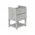 Fresca FCB3124ASH-FS Formosa 24" Floor Standing Open Bottom Modern Bathroom Cabinet in Ash